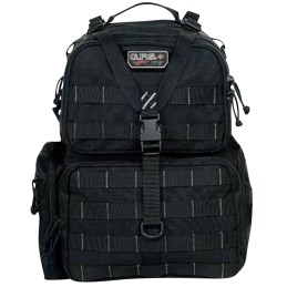 GPS Bags GPST1913BPB Tactical Backpack Tall Black 1000D Polyester with Removable Pistol Storage MOLLE Webbing  Lockable Zippers 