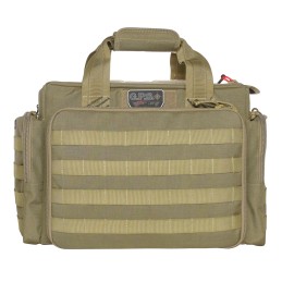 GPS Bags GPST1714LRT Tactical  Tan 1000D Nylon Teflon Coating with Foam Cradle Holds 5 Handguns  Storage Pockets  Handgun Sleeve