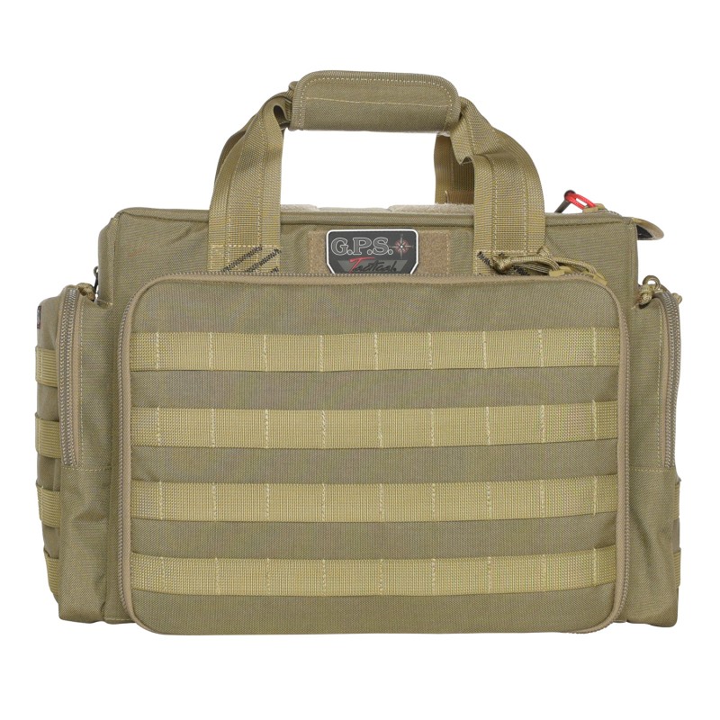 GPS Bags GPST1714LRT Tactical  Tan 1000D Nylon Teflon Coating with Foam Cradle Holds 5 Handguns  Storage Pockets  Handgun Sleeve