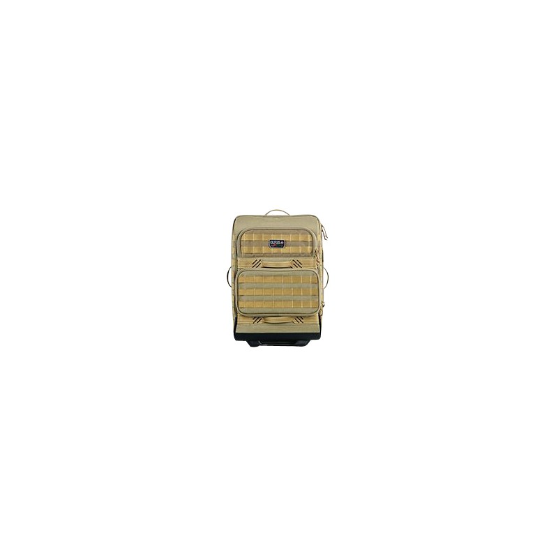 GPS Bags GPST2214RCT Tactical Operations Rolling Case Tan 1000D Polyester with Visual ID Storage System Lockable Zippers MOLLE W