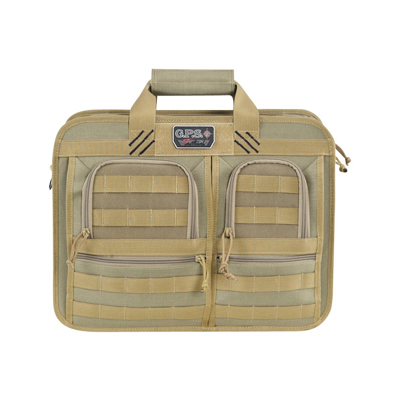 GPS Bags GPST1551BCT Tactical Operations Brief Case Tan 1000D Nylon with Visual ID Storage System 25 Unique Storage Pockets Upri