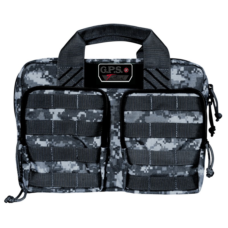 GPS Bags GPST1315PCG Tactical Quad 2 Gray Digital 1000D Polyester with YKK Lockable Zippers 8 Mag Pockets 2 Ammo Front Pockets V