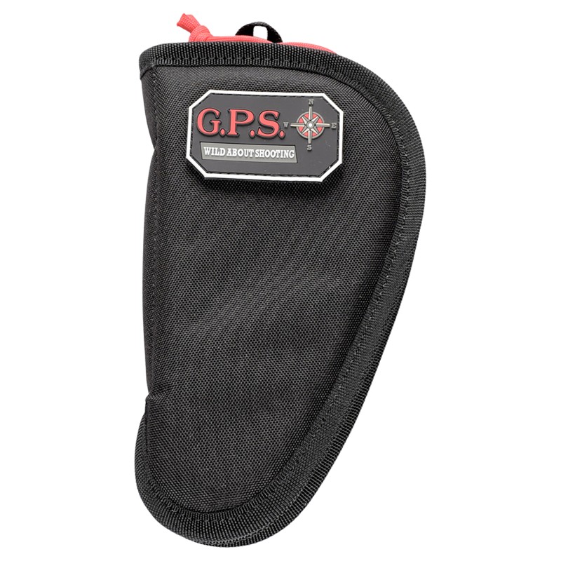 GPS Bags GPS1004CPCB Contoured  with Black Finish with Lockable Zipper for 4 or Less Barrel Handgun