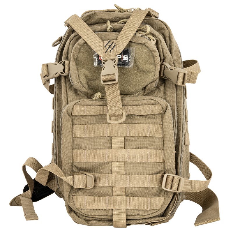 GPS Bags GPST1611BOB Tactical Bugout Bag  Tan 600D Polyester 2 Handguns