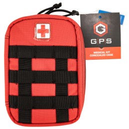 GPS Bags GPSMEDCKITRD Medical Concealed Case Red