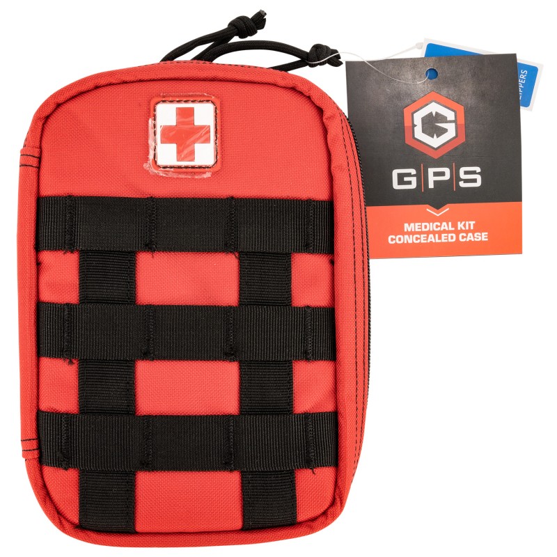 GPS Bags GPSMEDCKITRD Medical Concealed Case Red