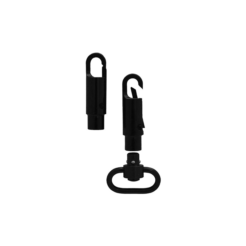 GrovTec US Inc GTSW269 Snap Hook Swivel Adapter Push Button Black