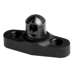 GrovTec US Inc GTSW111 Flanged Stud Mount KeyMod Black Anodized 6061 Aluminum