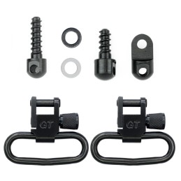 GrovTec US Inc GTSW313 Swivel Set  Rifle 1.25 Black Phosphate Ruger 1022