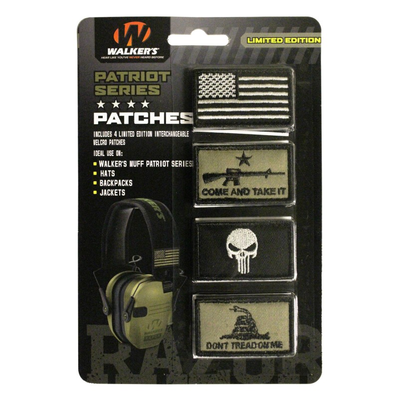 Walkers GXPPATKIT2 Patriot Muff Patch Kit American Flag Version Velcro