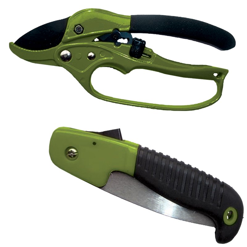 HME HCP2 Hunters Combo Pack 7 Folding Saw Polymer Black with Shears