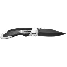 Camillus 19079 Chameleon  3.50 Folding Drop Point Plain Black Carbonitride Titanium AUS8A SS Blade Carbon FiberAluminum Handle