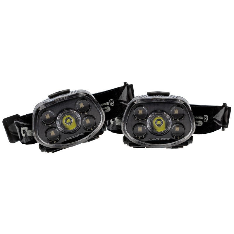 Cyclops CYCHLFXP2PK Force XP LED Headlamp  Black 3.25.515350 Lumens RedGreen Cree LED