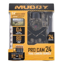 Muddy MUDMTC24VK ProCam 24 Combo Bark Camo LCD Display 24 MP Resolution Invisible Flash SD Card SlotUp to 32GB Memory