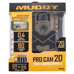 Muddy MUDMTC20VK ProCam 20 Combo Brown LCD Display 20 MP Resolution SD Card Slot Up to 32GB Memory