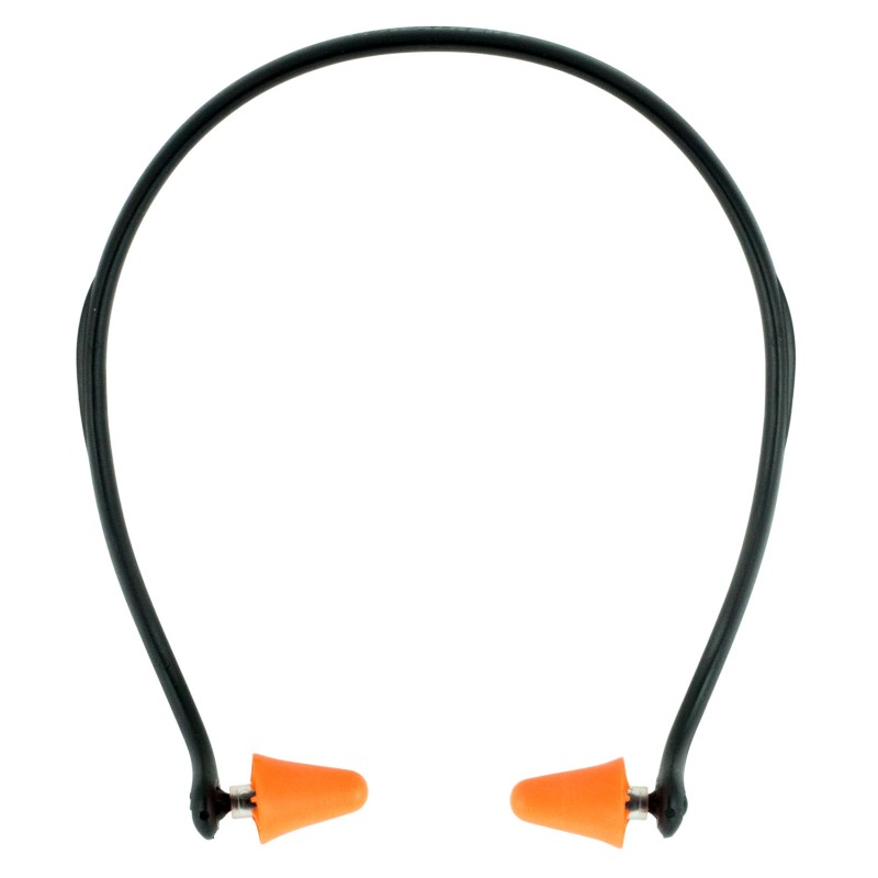 Walkers GWPPLGBND ProTek Ear Plug Band Foam 25 dB Behind The Neck OrangeBlack Adult