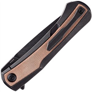 Kratos Framelock Brown Micarta