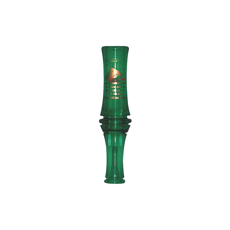 Haydels Game Calls RL99 Redleg Mallard  Open Call Double Reed Mallard Sounds Attracts Ducks Green Plastic