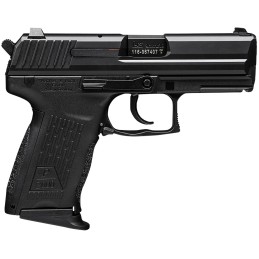 HK 81000037 P2000 V2 LEM Full Size Frame 9mm Luger 131 3.66 Black Steel Barrel Serrated Steel Slide Polymer Frame wPicatinny Rai