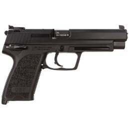 HK 81000362 USP Expert V1 9mm Luger Caliber with 5.20 Barrel 101 Capacity Overall Black Finish Serrated Trigger Guard Frame Serr