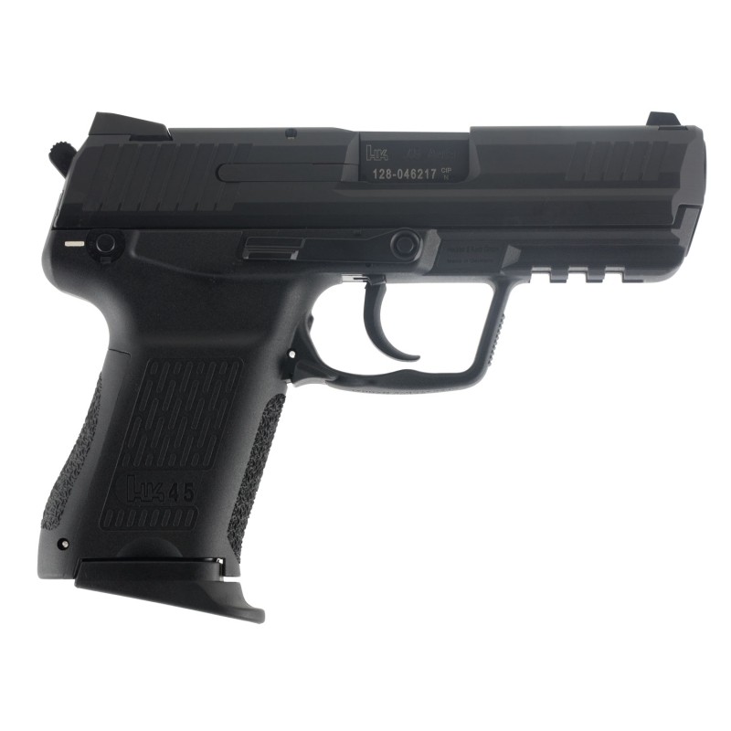 HK 81000018 HK45 Compact V1 MA Compliant 45 ACP 3.94 81 2 Black Black Steel Slide Black Interchangeable Backstrap Grip