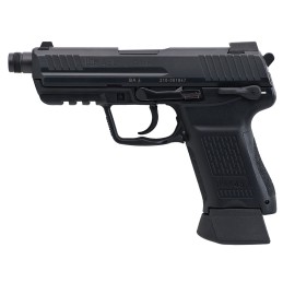 HK 81000022 HK45 Tactical Compact Frame 45 ACP 101 4.57 Black Steel Threaded Barrel Serrated Steel Slide Polymer Frame wPicatinn