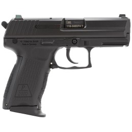 HK 81000042 P2000 V3 Full Size Frame 9mm Luger 131 3.66 Black Steel Barrel Serrated Steel Polymer Frame wPicatinny Rail Black In