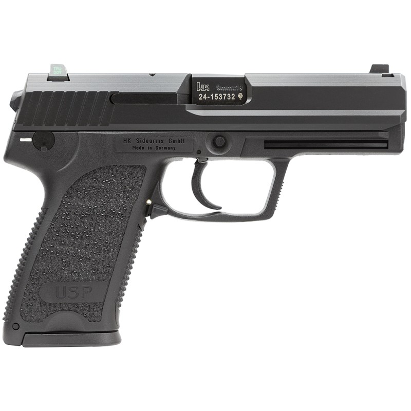 HK 81000312 USP V7 LEM 9mm Luger 4.25 151 3 Black Black Steel Slide Black Polymer Grip Night Sights No Manual