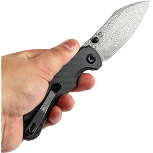 Nesstreet Button Lock Damascus