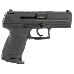 HK 81000039 P2000 V2 LEM Full Size Frame 9mm Luger 101 3.66 Black Steel Barrel Serrated Steel Slide Polymer Frame wPicatinny Rai