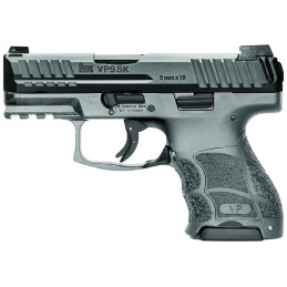 HK 81000813 VP9SK Subcompact 9mm Luger 151 3.39 Optic ReadySerrated Slide Gray Polymer Frame wPicatinny Rail Ambidextrous