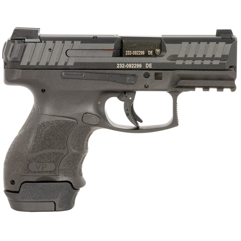 HK 81000807 VP9SKB Subcompact 9mm Luger 151 3.39 Black Polymer Frame wPicatinny Rail Ambidextrous