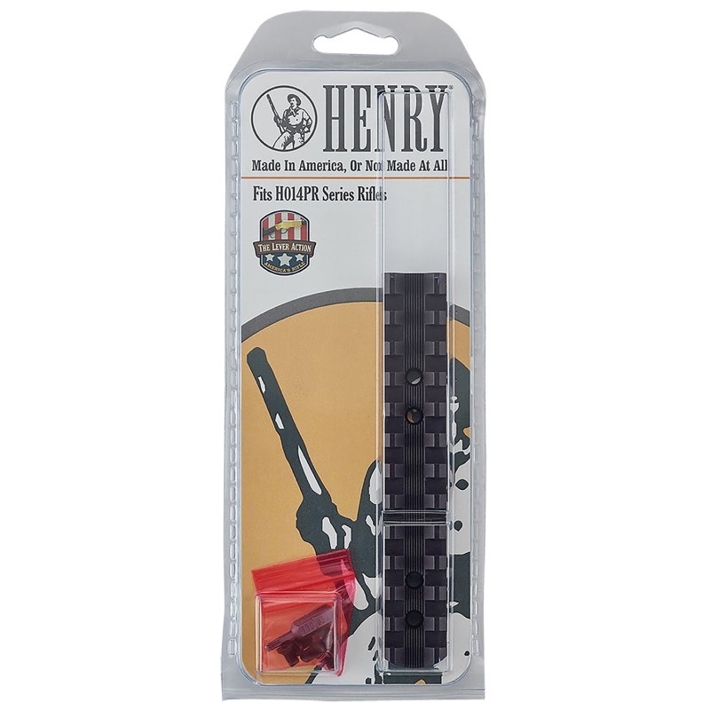 Henry HEGW14PR Henry EGW Picatinny Rail  Matte Black 0 MOA