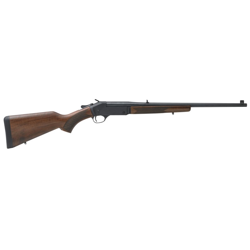 Henry H01544 Single Shot  44 Rem Mag Caliber with 1rd Capacity 22 Barrel Overall Blued Metal Finish  American Walnut Stock Right