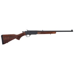 Henry H015Y243 Single Shot Youth 243 Win Caliber with 1rd Capacity 22 Barrel Overall Blued Metal Finish  American Walnut Stock R