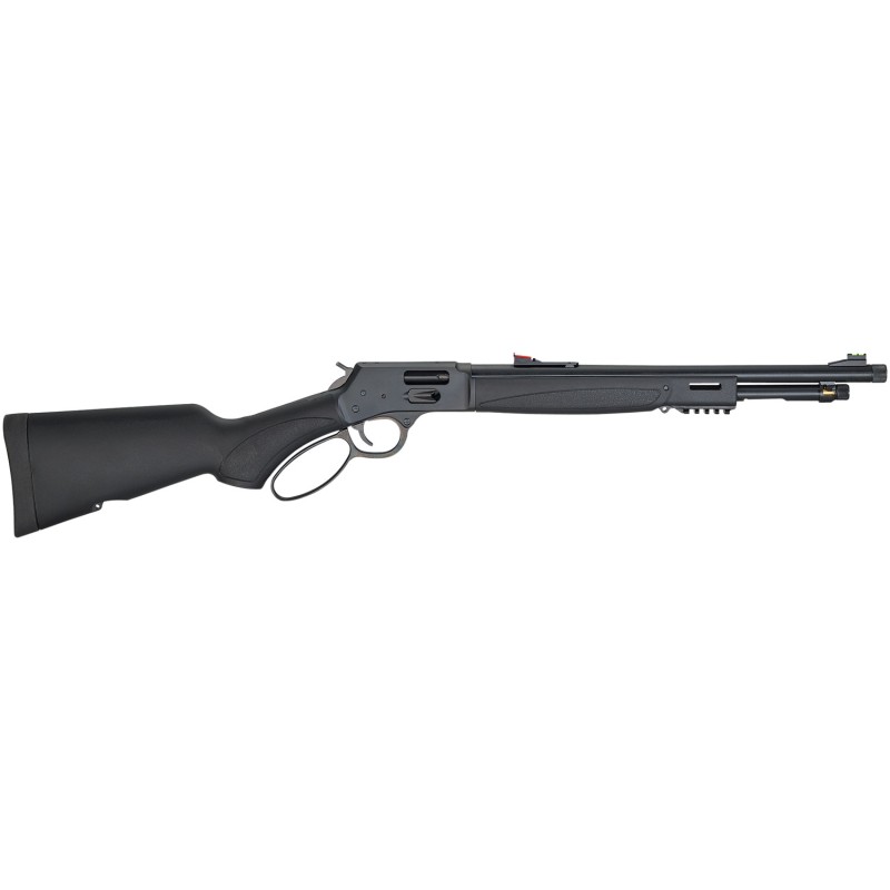 Henry H012MX Big Boy X Model Lever Action 357 Mag Caliber with 71 Capacity 17.40 Barrel Overall Blued Metal Finish  Black Synthe