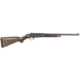 Henry H015450 Single Shot  450 Bushmaster Caliber with 1rd Capacity 22 Barrel Overall Blued Metal Finish  American Walnut Stock 