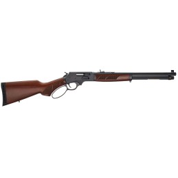 Henry H010G Side Gate  4570 Gov Caliber with 41 Capacity 18.43 Barrel Overall Blued Metal Finish American Walnut Stock  Large Lo