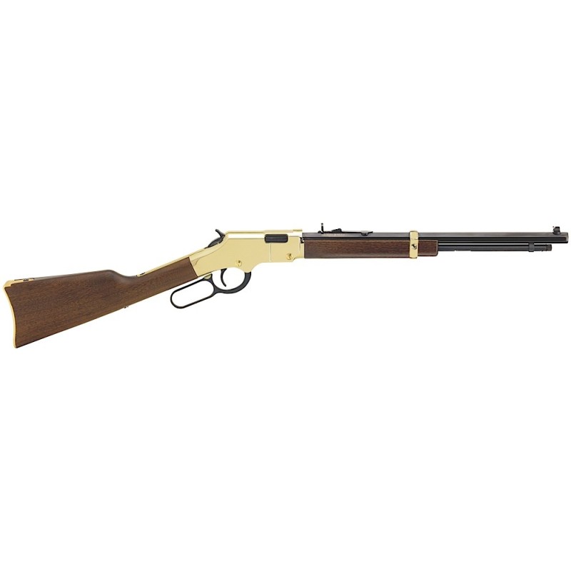 Henry H004Y Golden Boy  Youth 22 Short 22 Long 22 LR 12 LR16 Short Capacity 17 Barrel Brasslite Metal Finish  American Walnut St