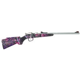 Henry H005MG Mini Bolt  Youth 22 Short 22 Long 22 LR 1rd  16.25 Barrel Matte Stainless Metal Finish  Muddy Girl Synthetic Stock 