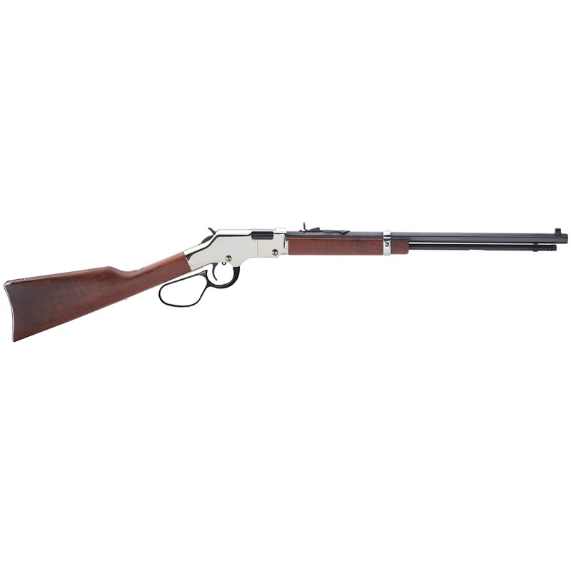 Henry H004SL Golden Boy Silver Large Loop 22 Short 22 Long or 22 LR Caliber with 16 LR21 Short Capacity 20 Blued Barrel NickelPl