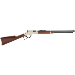 Henry H004VD4 Golden Boy Deluxe 4th Edition 17 HMR 121 20 Blued Octagon Barrel Engraved Brasslite Rec American Walnut Stock Ad. 