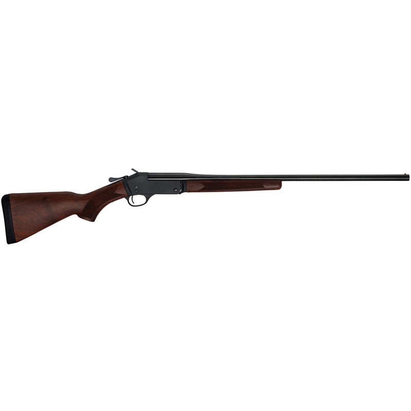 Henry H015Y410 Single Shot Youth 410 Gauge with 22 Blued Barrel 3 Chamber 1rd Capacity Black Metal Finish  American Walnut Stock