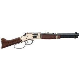 Henry H006GCML Mares Leg Side Gate 45 Colt LC 51 12.90 Blued Octagon Barrel Polished Hardened Brass Rec American Walnut Furnitur