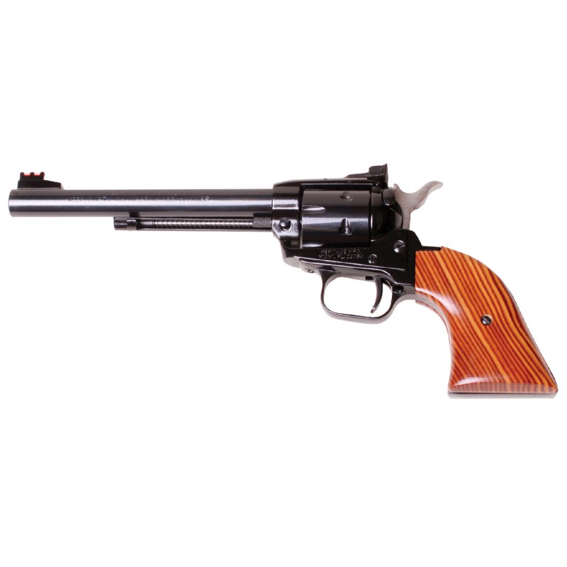 Heritage Mfg RR22MB6AS Rough Rider  22 LR 22 WMR 6 Shot 6.50 Black Barrel Cylinder  Frame Cocobolo Grips