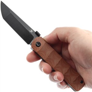 BTF Linerlock Brown Micarta
