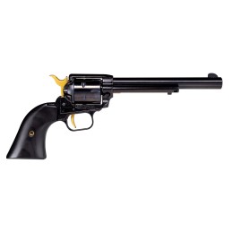 Heritage Mfg RR22B4GLD Rough Rider  22 LR 6 Shot 4.75 Black Oxide Barrel Cylinder  Frame Black Laminate Wood Grips Features Gold