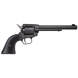 Heritage Mfg SRR22BS6PG Rough Rider  22 LR 6 Shot 6.50 Black Satin Steel Barrel Frame  Cylinder Black Star Polymer Grip Manual T