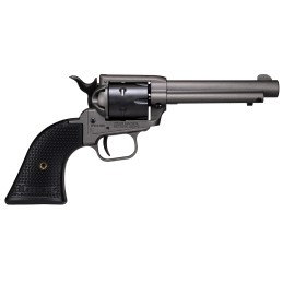 Heritage Mfg SRR22C4 Rough Rider  22 LR 6rd 4.75 Tungsten Gray Frame  Barrel Black Satin Cylinder Black Polymer Grips