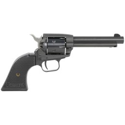 Heritage Mfg SRR22MBS4PG Rough Rider  22 LR22 WMR 6 Shot 4.75 Black Satin Steel Barrel Frame  Cylinder Black Polymer Grip Expose